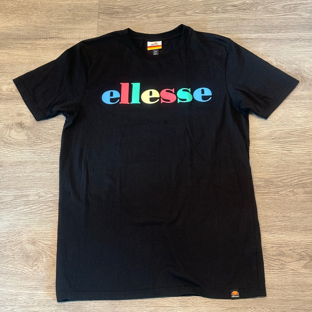 Ellesse Men's Giorvoa SHI11169 Short Sleeve Tee T-Shirt in Black